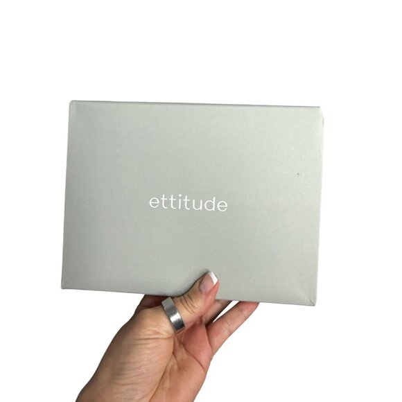 Ettitude Sateen Slip Dress in Onyx Black NWT - Size L - Picture 7 of 7